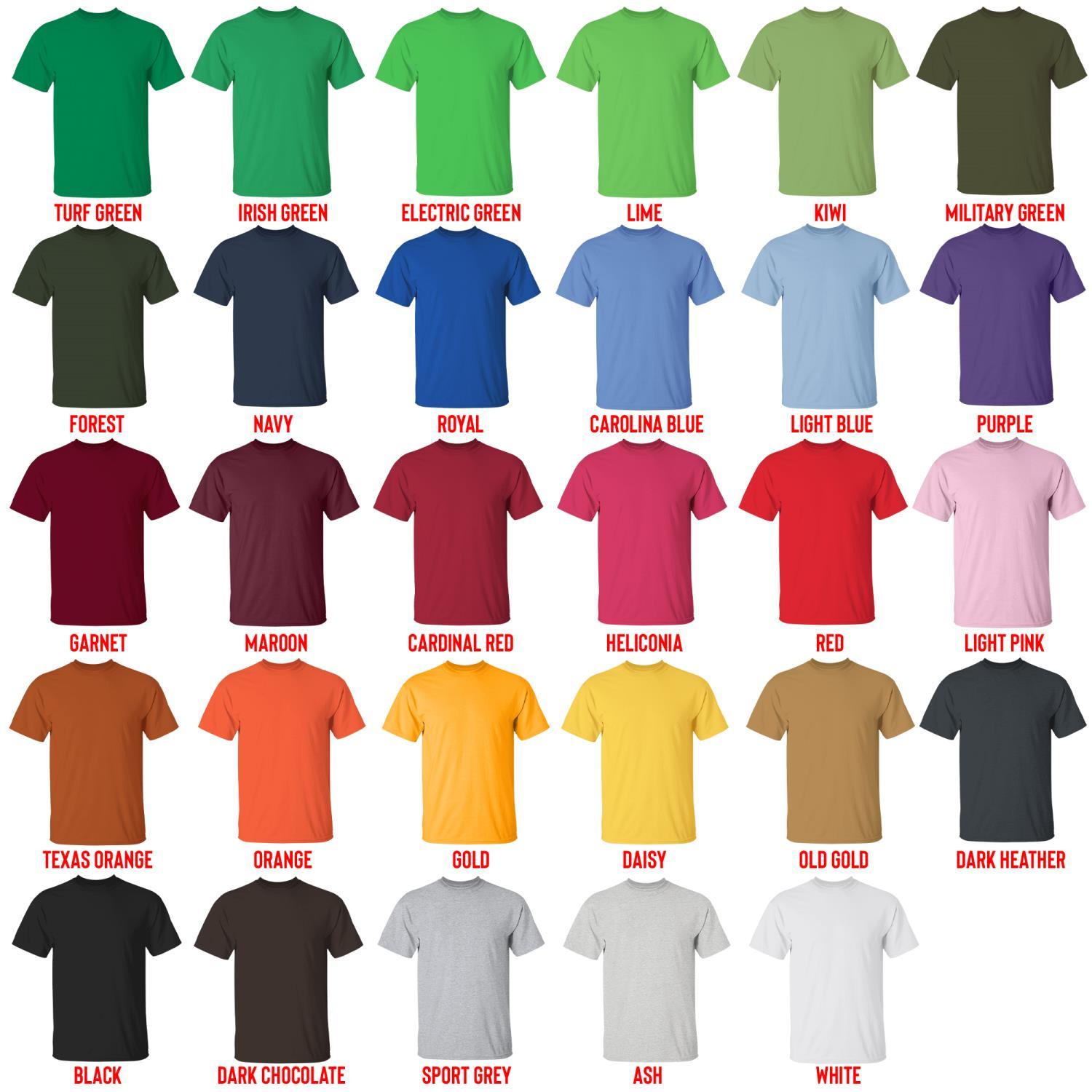 t shirt color chart - Yuri On Ice Store