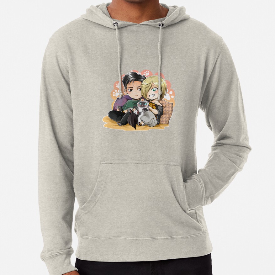 ssrcolightweight hoodiemensoatmeal heatherfrontsquare productx1000 bgf8f8f8 21 - Yuri On Ice Shop