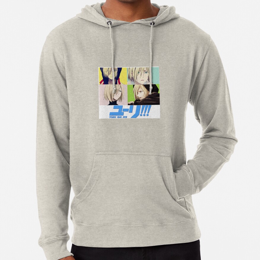 ssrcolightweight hoodiemensoatmeal heatherfrontsquare productx1000 bgf8f8f8 27 - Yuri On Ice Shop
